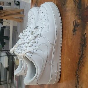 All White Nike Air Force 1’s Mens Sneakers, Men's Shoes - Size 9.5